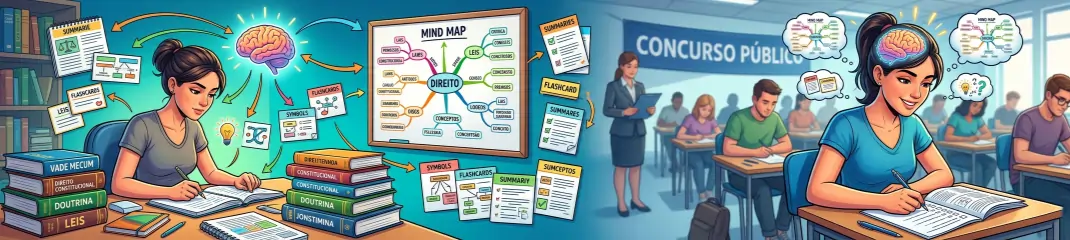 Melhores técnicas de memorização para concurseiros: fixe leis e doutrina sem esquecer na prova